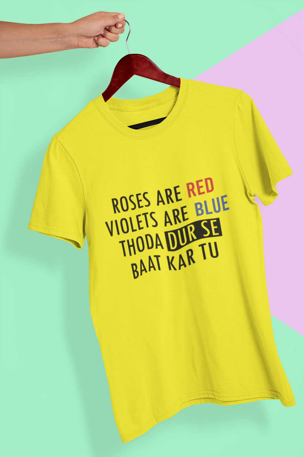 Dur Se Bhaat Women Half Sleeves T-shirt- KidsFashionVilla