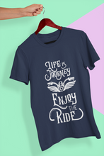 Load image into Gallery viewer, Enjoy The Ride Women Half Sleeves T-shirt- KidsFashionVilla
