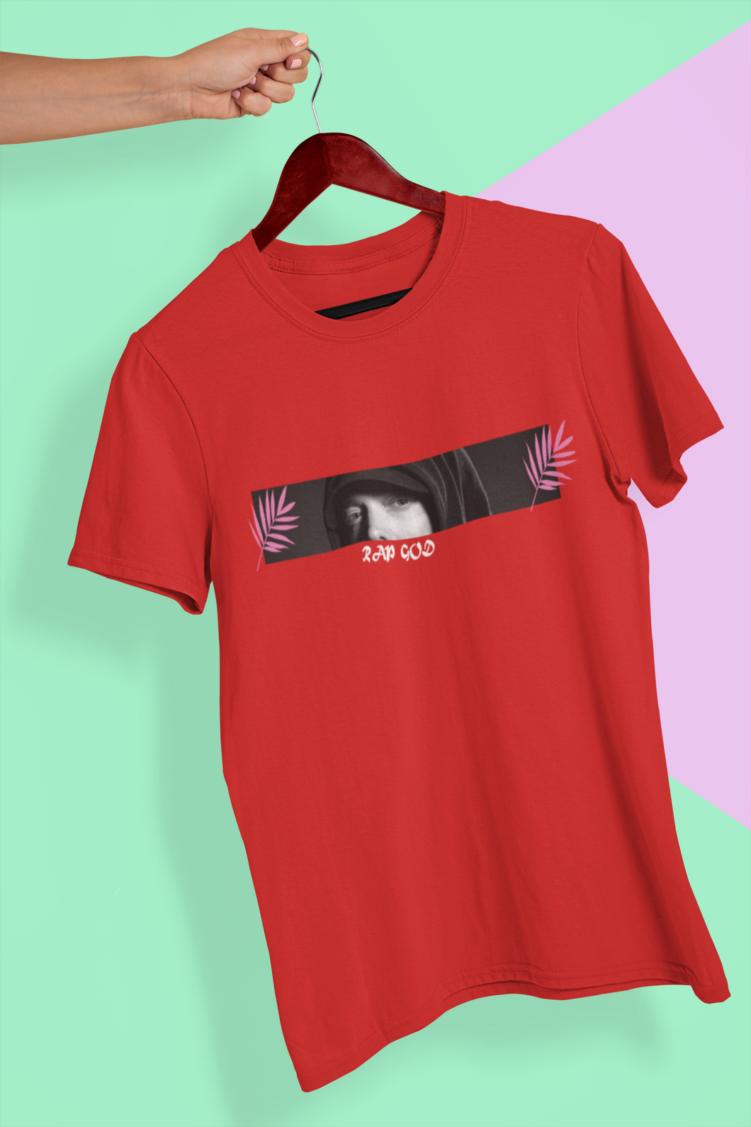 Eminem Rap God Minimal Women Half Sleeves T-shirt- KidsFashionVilla