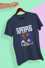 Load image into Gallery viewer, Superhero Pug Women Half Sleeves T-shirt- KidsFashionVilla
