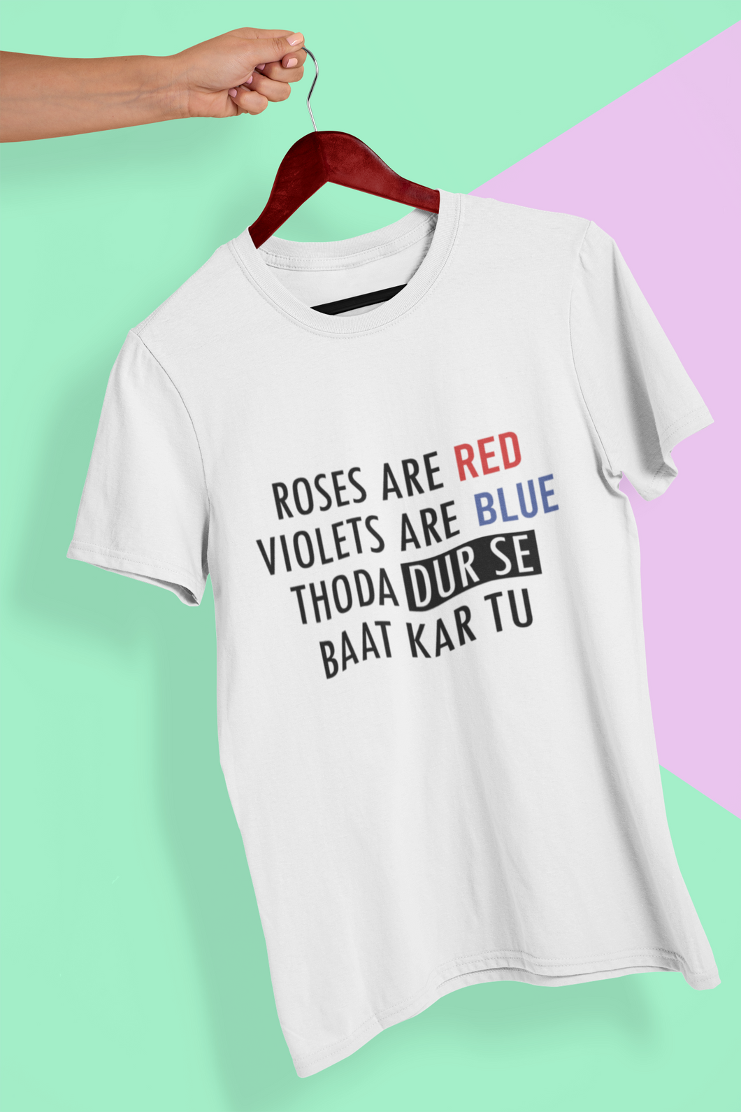 Dur Se Bhaat Women Half Sleeves T-shirt- KidsFashionVilla