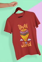 Load image into Gallery viewer, Travel The World Women Half Sleeves T-shirt- KidsFashionVilla
