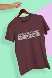 Vodka Women Half Sleeves T-shirt- KidsFashionVilla