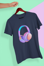 Load image into Gallery viewer, Headphones Women Half Sleeves T-shirt- KidsFashionVilla
