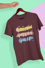 Load image into Gallery viewer, Good Vibes Women Half Sleeves T-shirt- KidsFashionVilla
