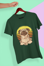 Load image into Gallery viewer, Pug Meditation Women Half Sleeves T-shirt- KidsFashionVilla

