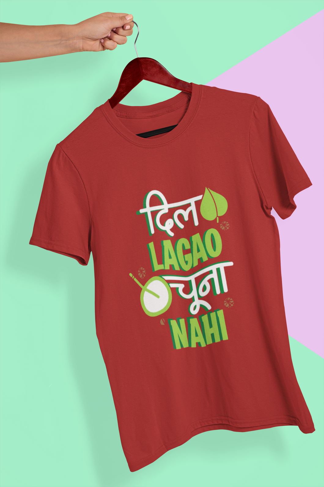 Dil Lagou Chuna Nahi Women Half Sleeves T-shirt- KidsFashionVilla