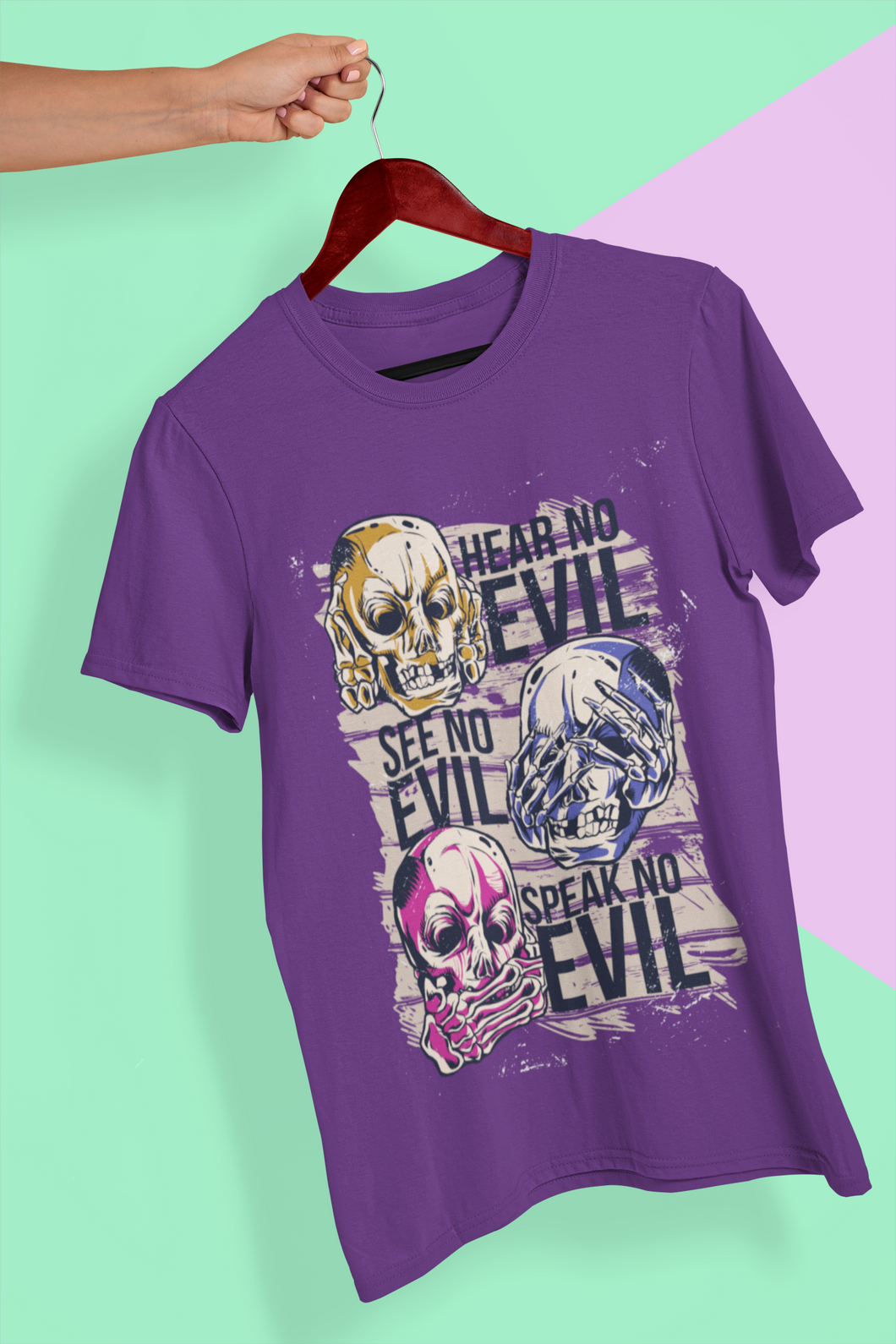 Hear No Evil Mens Half Sleeves T-shirt- KidsFashionVilla