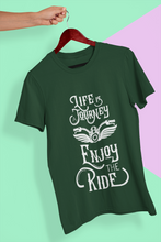 Load image into Gallery viewer, Enjoy The Ride Mens Half Sleeves T-shirt- KidsFashionVilla
