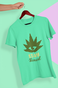 Stay Stoned Mens Half Sleeves T-shirt- KidsFashionVilla
