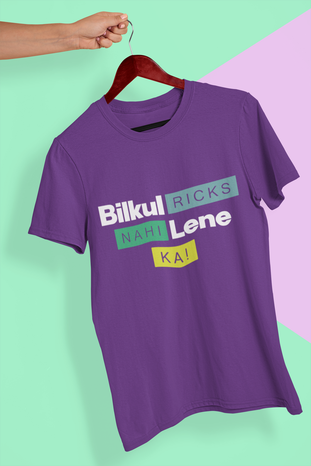 Ricks Lena Ka Nahi Women Half Sleeves T-shirt- KidsFashionVilla