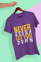 Load image into Gallery viewer, Never let You Down Women Half Sleeves T-shirt- KidsFashionVilla
