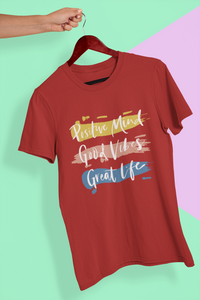 Good Vibes Women Half Sleeves T-shirt- KidsFashionVilla