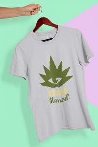 Stay Stoned Mens Half Sleeves T-shirt- KidsFashionVilla