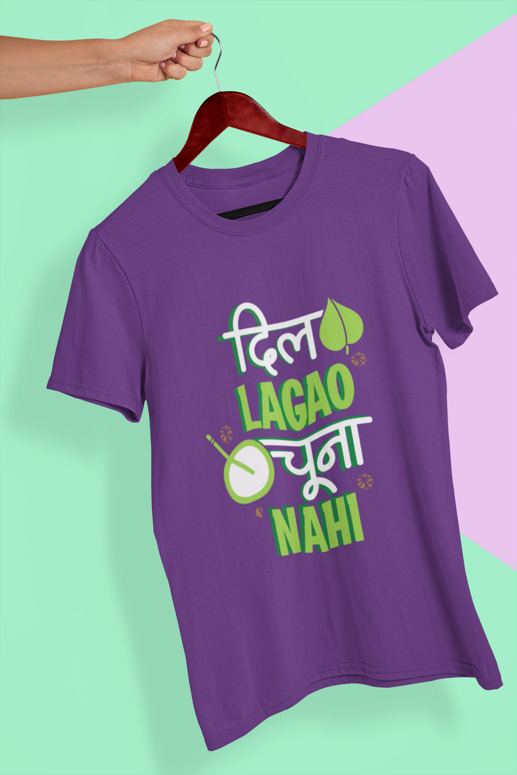 Dil Lagou Chuna Nahi Women Half Sleeves T-shirt- KidsFashionVilla