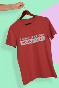 Vodka Mens Half Sleeves T-shirt- KidsFashionVilla