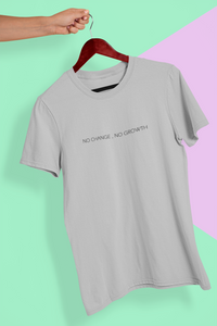 No Changes No Growth Minimal Women Half Sleeves T-shirt- KidsFashionVilla