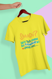 Shaadi Women Half Sleeves T-shirt- KidsFashionVilla