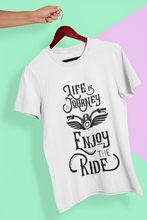 Load image into Gallery viewer, Enjoy The Ride Mens Half Sleeves T-shirt- KidsFashionVilla
