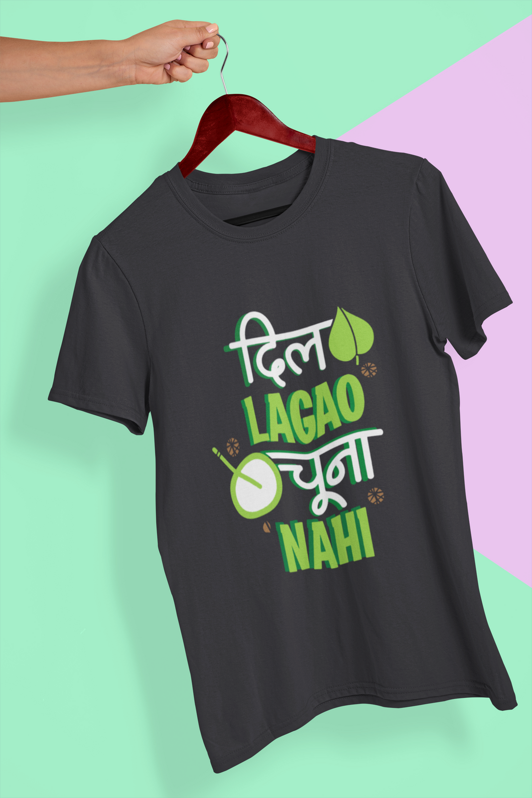 Dil Lagou Chuna Nahi Mens Half Sleeves T-shirt- KidsFashionVilla