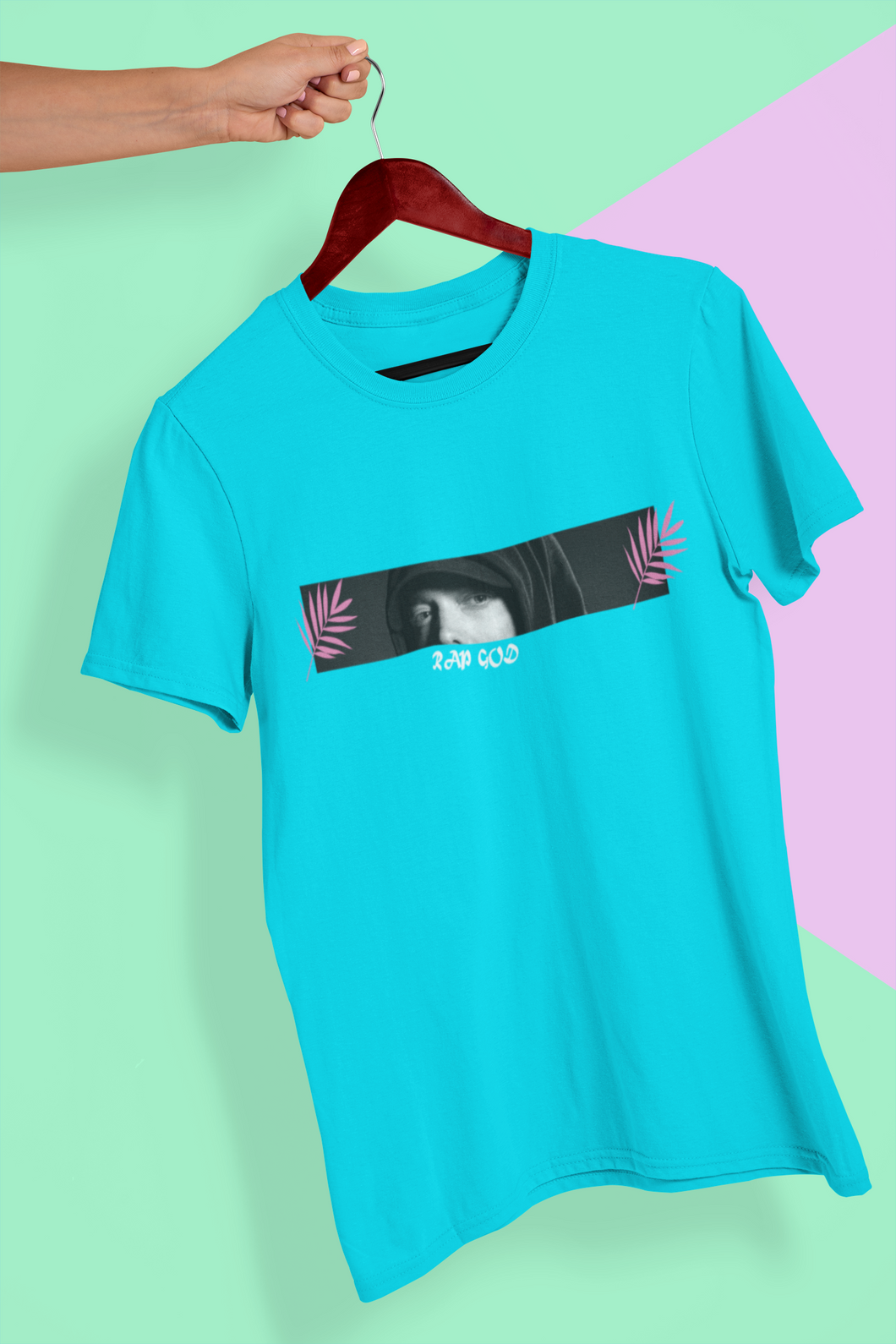 Eminem Rap God Minimal Women Half Sleeves T-shirt- KidsFashionVilla