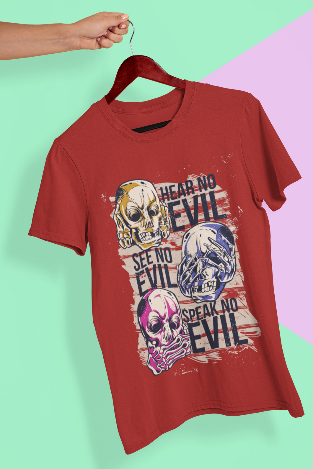 Hear No Evil Mens Half Sleeves T-shirt- KidsFashionVilla