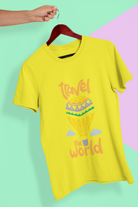 Travel The World Women Half Sleeves T-shirt- KidsFashionVilla