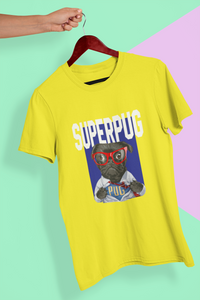 Superhero Pug Women Half Sleeves T-shirt- KidsFashionVilla