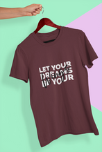Load image into Gallery viewer, Let Your Dream Be Your Wings Women Half Sleeves T-shirt- KidsFashionVilla
