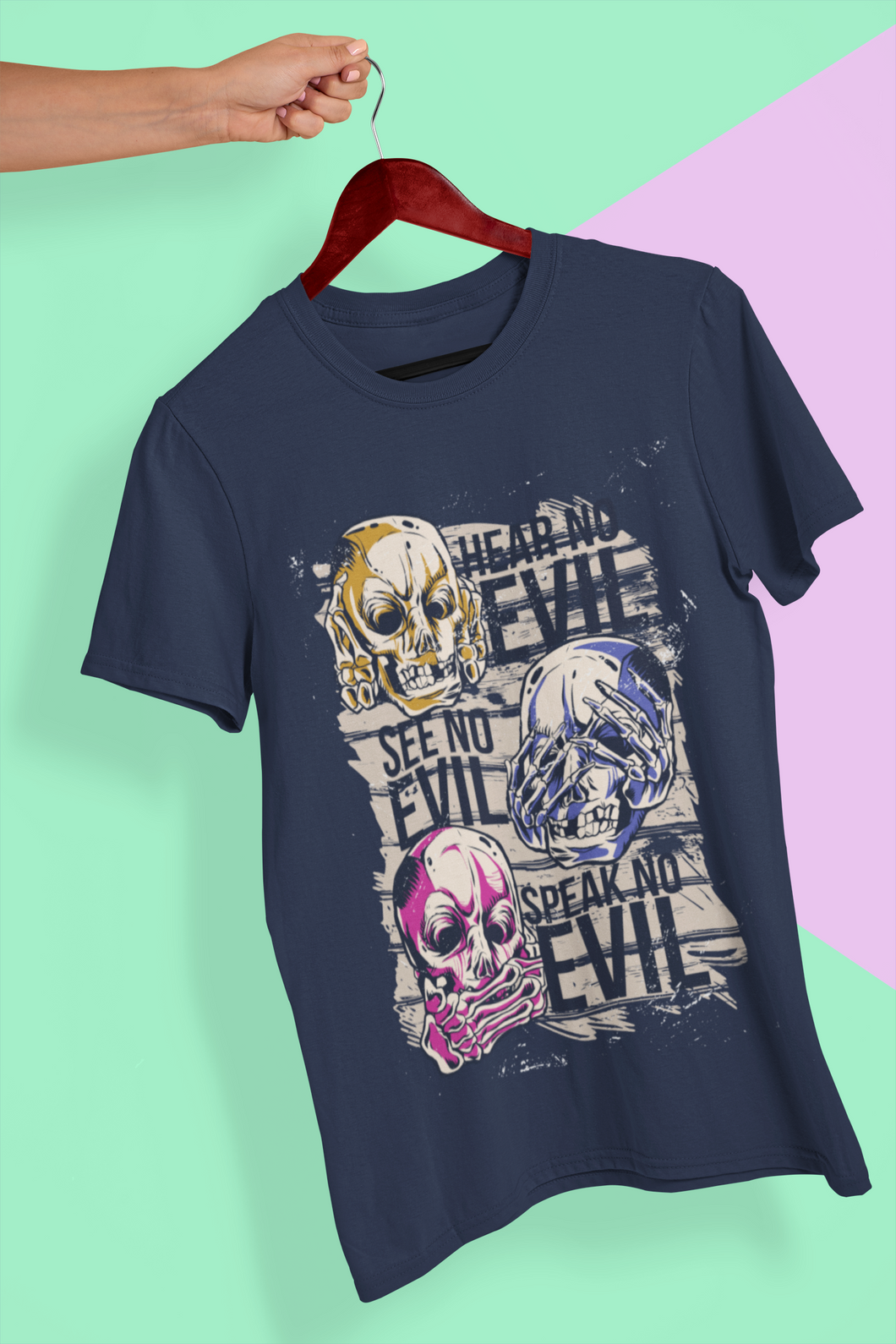 Hear No Evil Mens Half Sleeves T-shirt- KidsFashionVilla