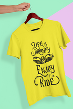 Load image into Gallery viewer, Enjoy The Ride Women Half Sleeves T-shirt- KidsFashionVilla
