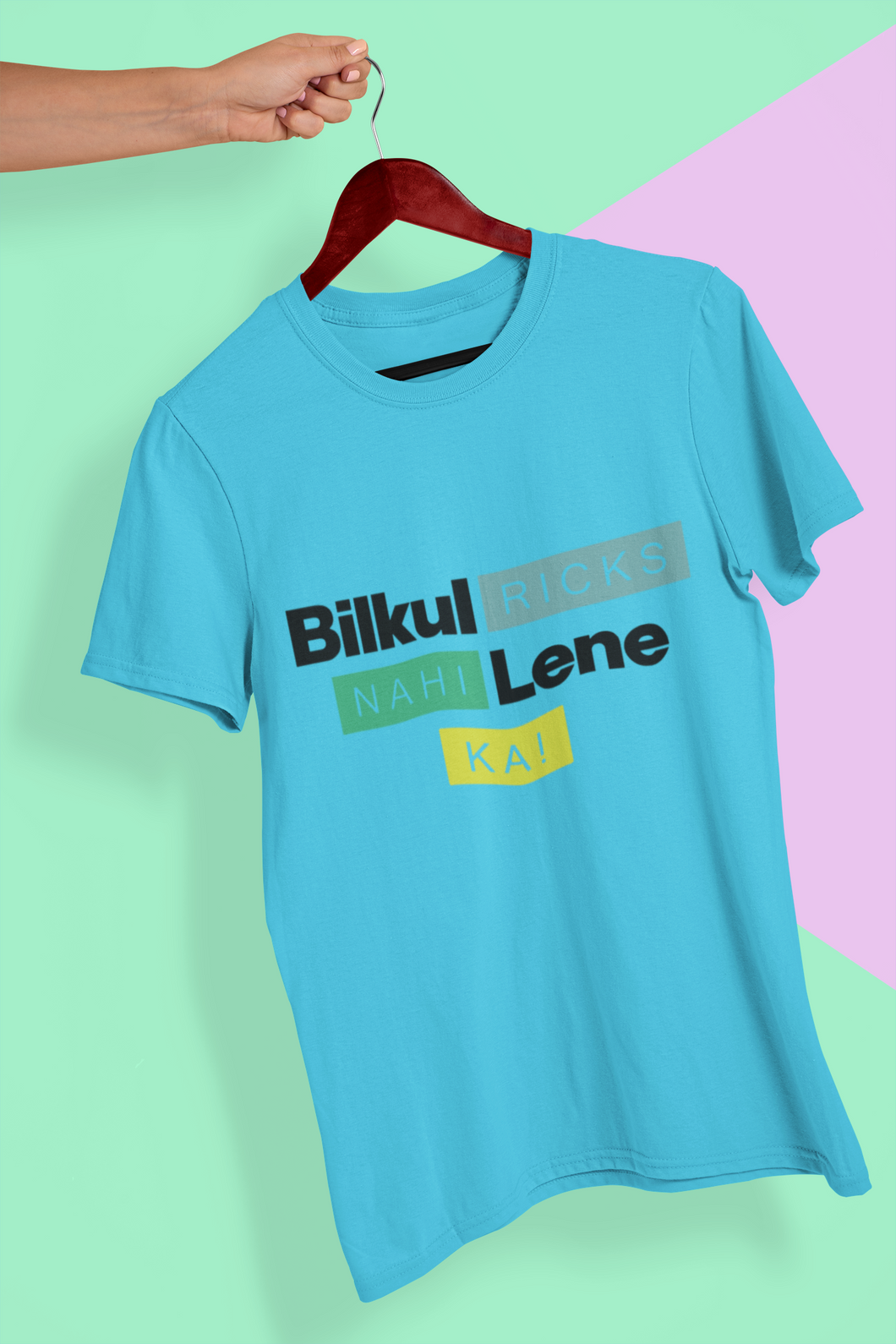 Ricks Lena Ka Nahi Women Half Sleeves T-shirt- KidsFashionVilla