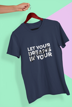Load image into Gallery viewer, Let Your Dream Be Your Wings Women Half Sleeves T-shirt- KidsFashionVilla

