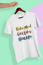 Load image into Gallery viewer, Good Vibes Women Half Sleeves T-shirt- KidsFashionVilla
