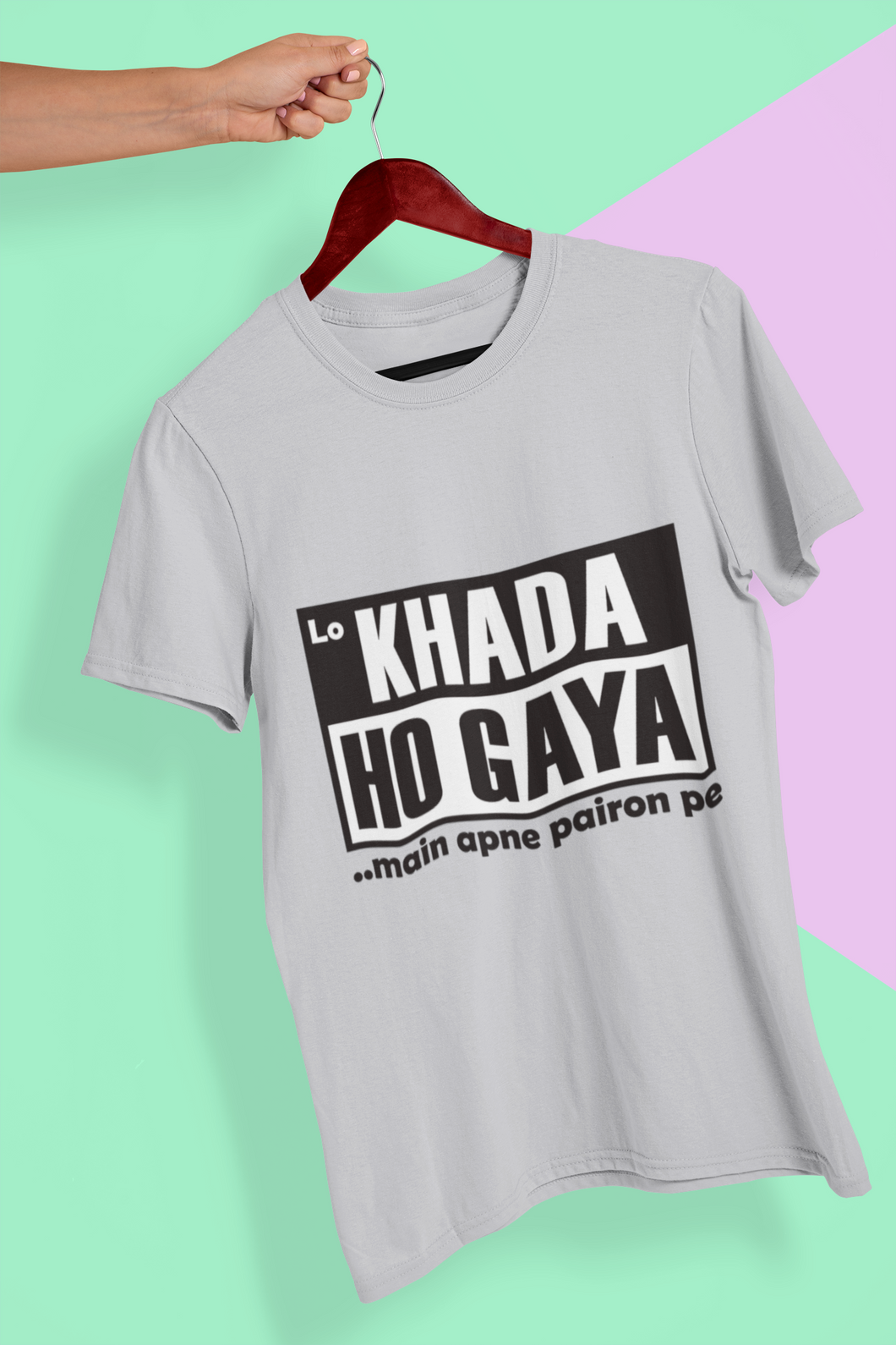 Lo Khada Ho Gaya Mens Half Sleeves T-shirt- KidsFashionVilla