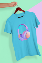 Load image into Gallery viewer, Headphones Women Half Sleeves T-shirt- KidsFashionVilla
