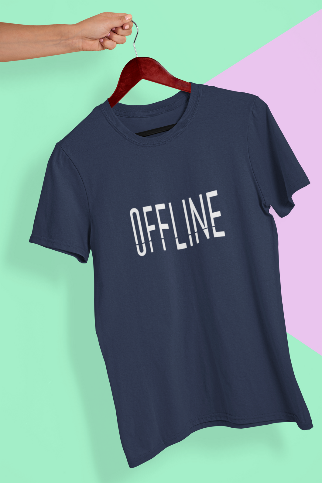 Offline Women Half Sleeves T-shirt- KidsFashionVilla