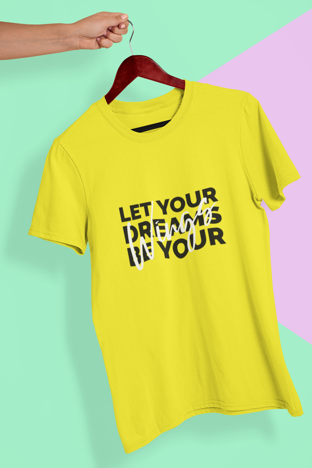 Let Your Dream Be Your Wings Mens Half Sleeves T-shirt- KidsFashionVilla