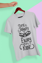 Load image into Gallery viewer, Enjoy The Ride Mens Half Sleeves T-shirt- KidsFashionVilla
