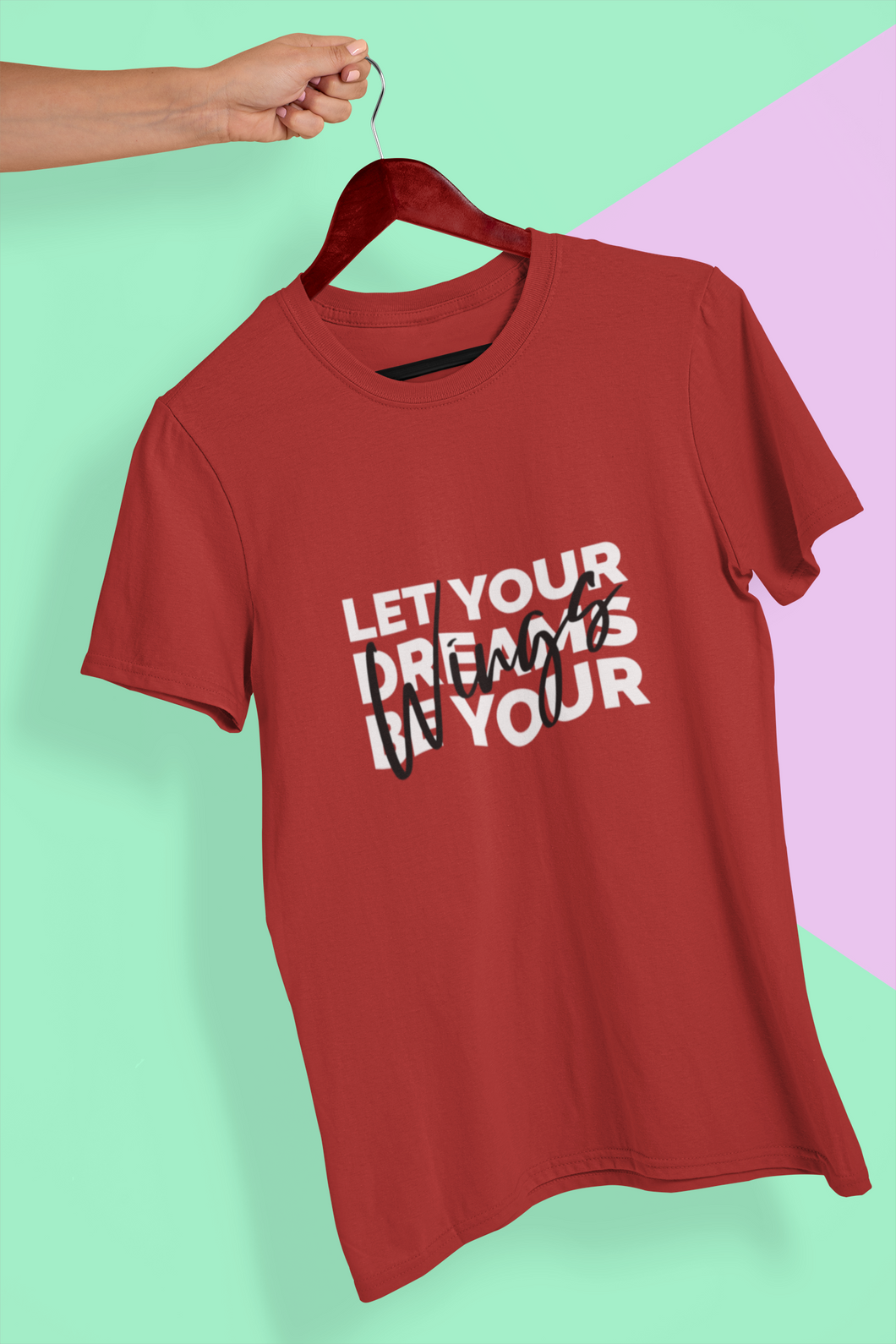 Let Your Dream Be Your Wings Mens Half Sleeves T-shirt- KidsFashionVilla