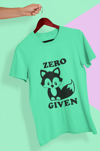 Zero Given Women Half Sleeves T-shirt- KidsFashionVilla