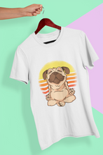 Load image into Gallery viewer, Pug Meditation Women Half Sleeves T-shirt- KidsFashionVilla
