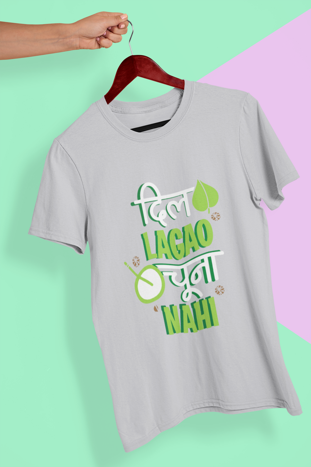 Dil Lagou Chuna Nahi Women Half Sleeves T-shirt- KidsFashionVilla
