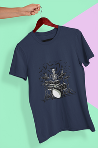 Skull Women Half Sleeves T-shirt- KidsFashionVilla