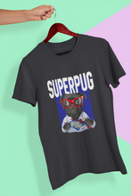 Load image into Gallery viewer, Superhero Pug Women Half Sleeves T-shirt- KidsFashionVilla
