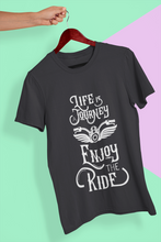 Load image into Gallery viewer, Enjoy The Ride Women Half Sleeves T-shirt- KidsFashionVilla
