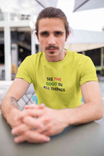 Load image into Gallery viewer, See The Good In All Things Mens Half Sleeves T-shirt- KidsFashionVilla
