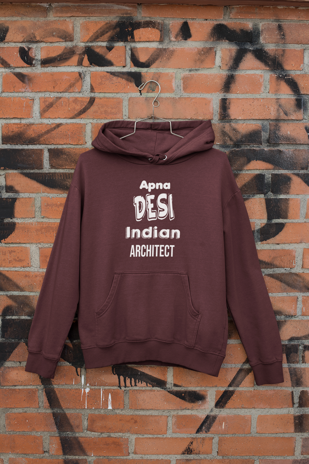 Apna Desi Indian Architect Profession Men Hoodies-KidsFashionVilla