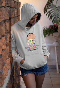 Early To Bed And Early To Rise Cartoon Funny Memes Hoodies for Women-KidsFashionVilla