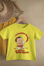 Load image into Gallery viewer, Custom Name Blessing Blowing In Style With Durga Puja Half Sleeves T-Shirt For Girls -KidsFashionVilla
